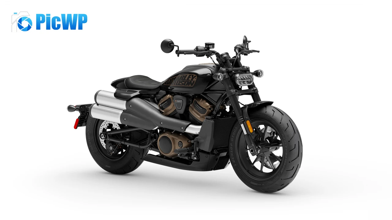 Harley-Davidson Sportster S White background 4K PC Wallpaper
