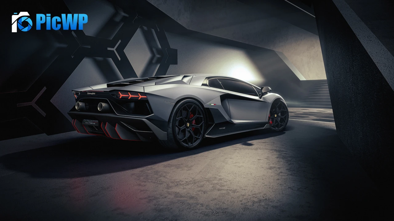 Lamborghini Aventador LP 780-4 Ultimae Dark 4K PC Wallpaper