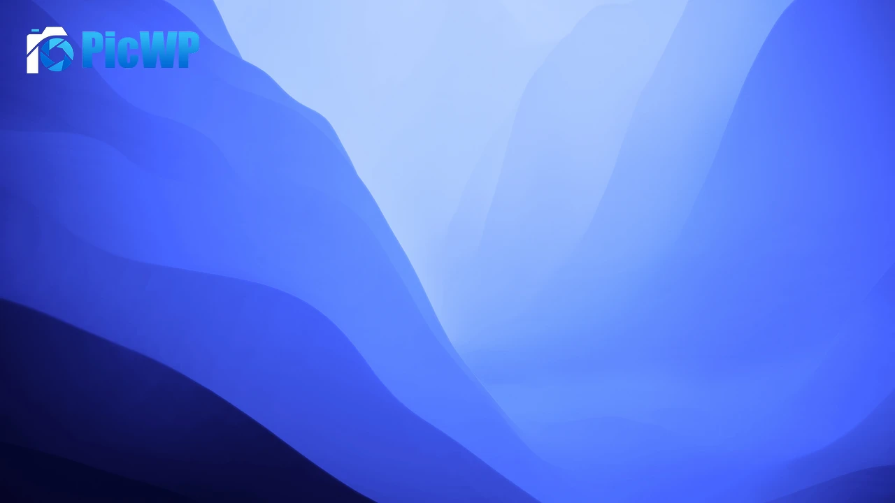 macOS Monterey Light blue 4K PC Wallpaper