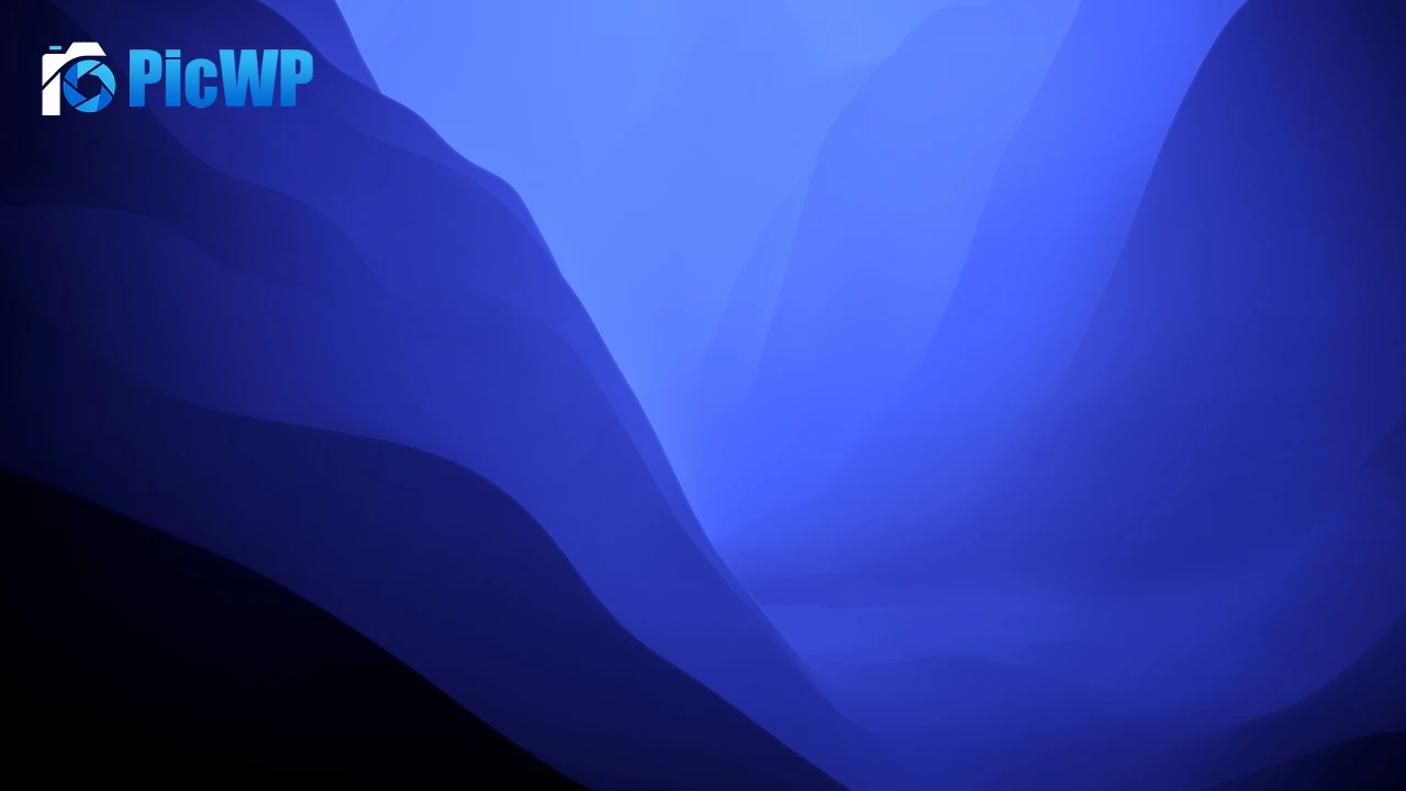 macOS Monterey Blue aesthetic 4K PC Wallpaper