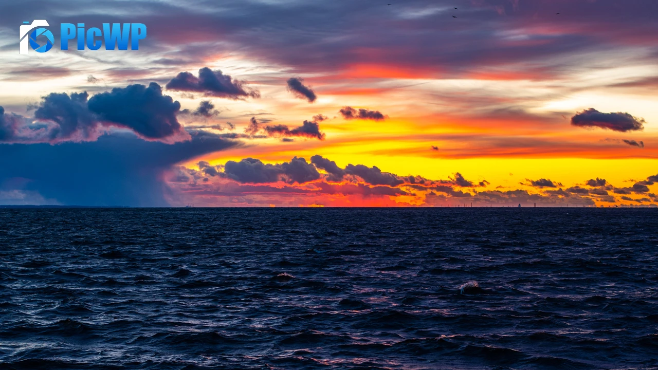Sunset Ocean view 4K PC Wallpaper