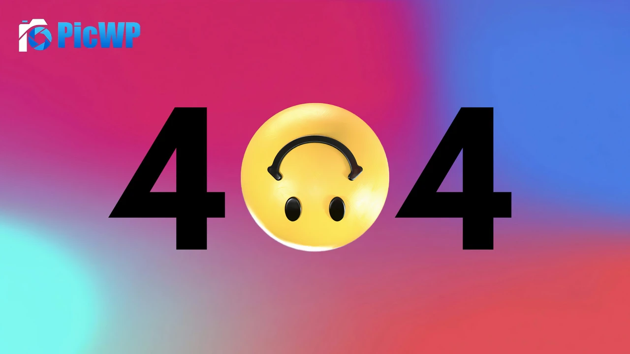 404 Error Smiley 4K PC Wallpaper