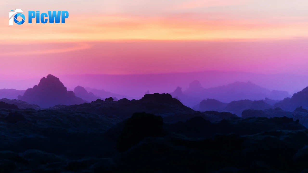 Silhouette Mountain Mountain range 4K PC Wallpaper