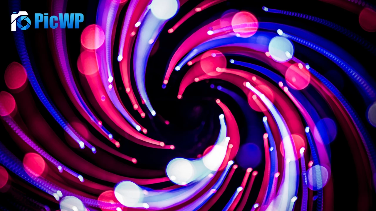 Lights Bokeh Spiral 4K PC Wallpaper