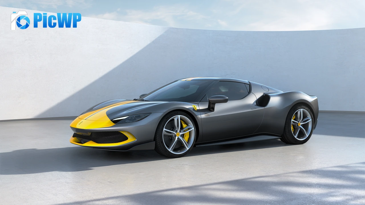 Ferrari 296 GTB Assetto Fiorano Hybrid sports car 4K PC Wallpaper