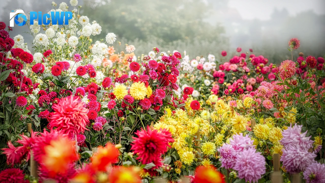 Dahlia flower Blossom 4K PC Wallpaper