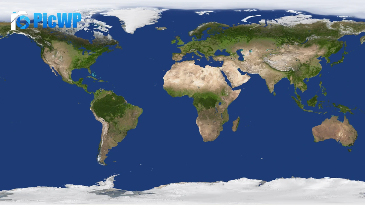 Earth World map 4K PC Wallpaper