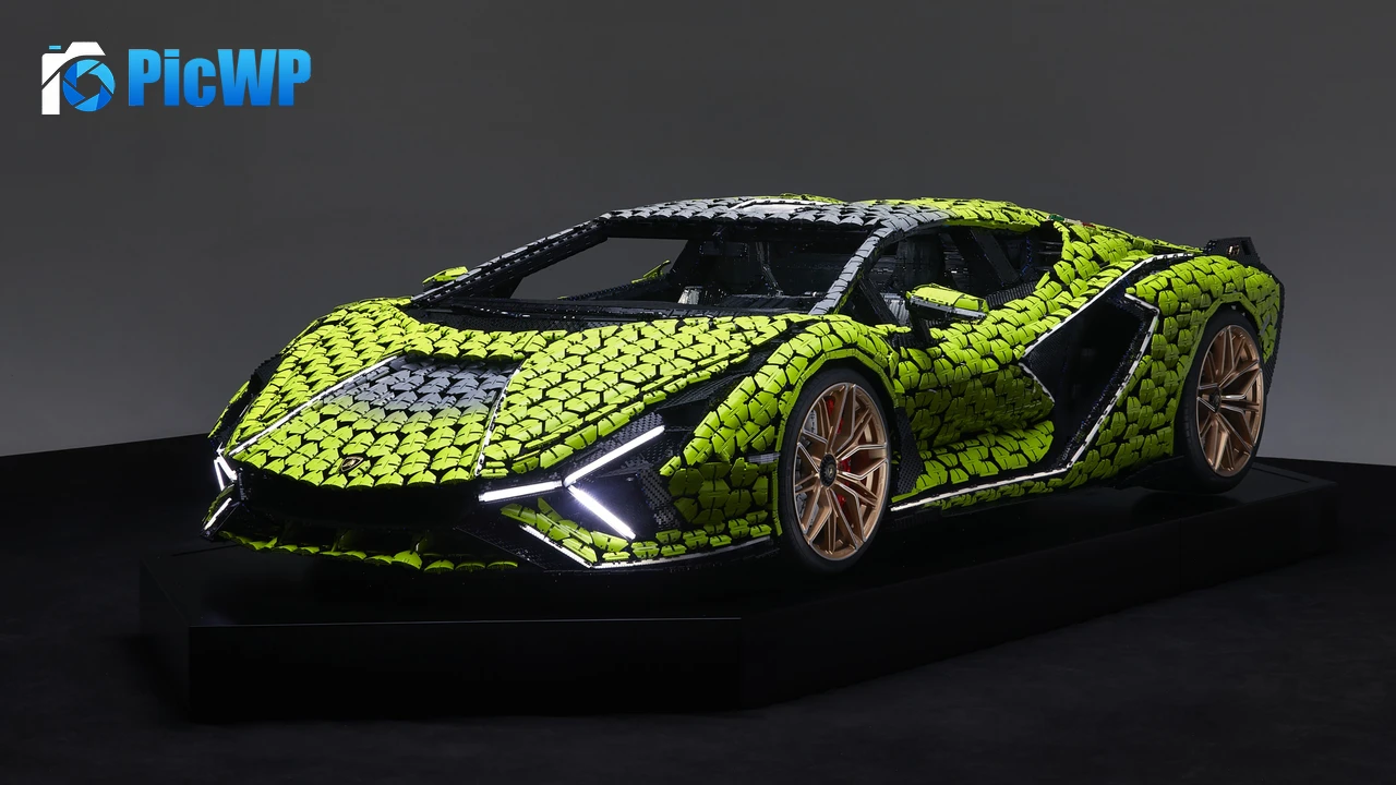 Lamborghini Sián FKP 37 LEGO 4K PC Wallpaper