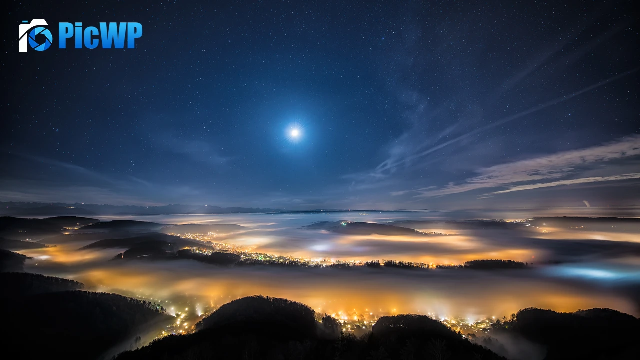 Swiss Mountain Plateau Aerial view 4K PC Wallpaper
