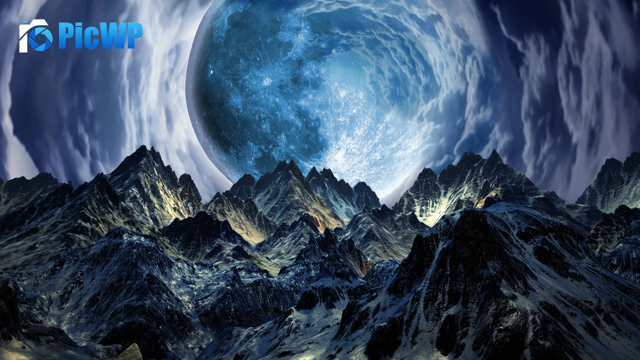 Surreal Moon 4K PC Wallpaper