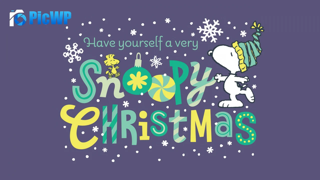 Snoopy Christmas 4K PC Wallpaper
