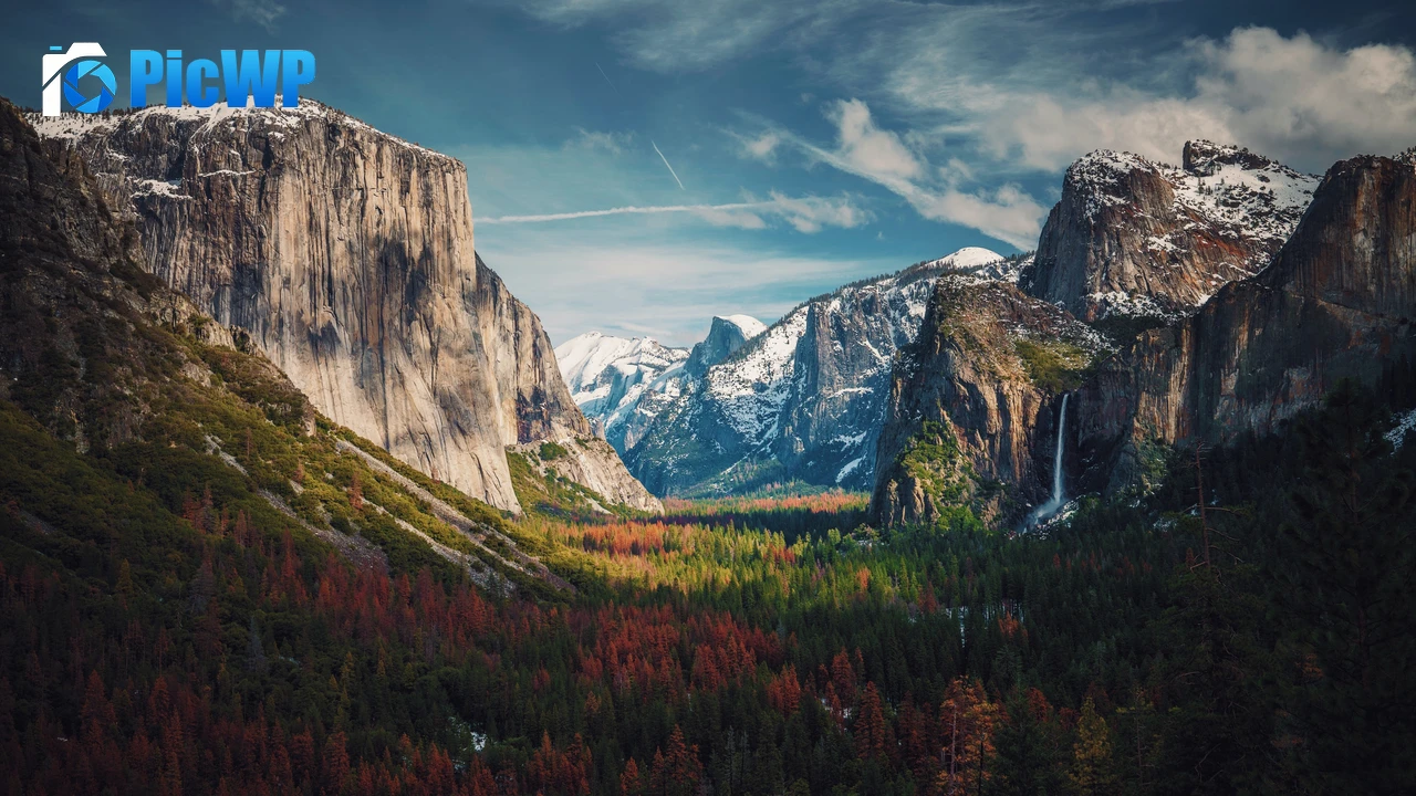 Yosemite Valley Glacier mountains 4K PC Wallpaper