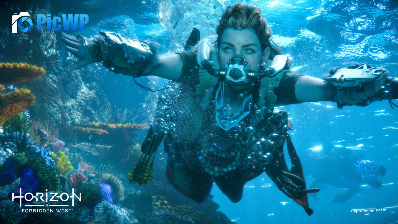 Horizon Forbidden West Underwater 4K PC Wallpaper