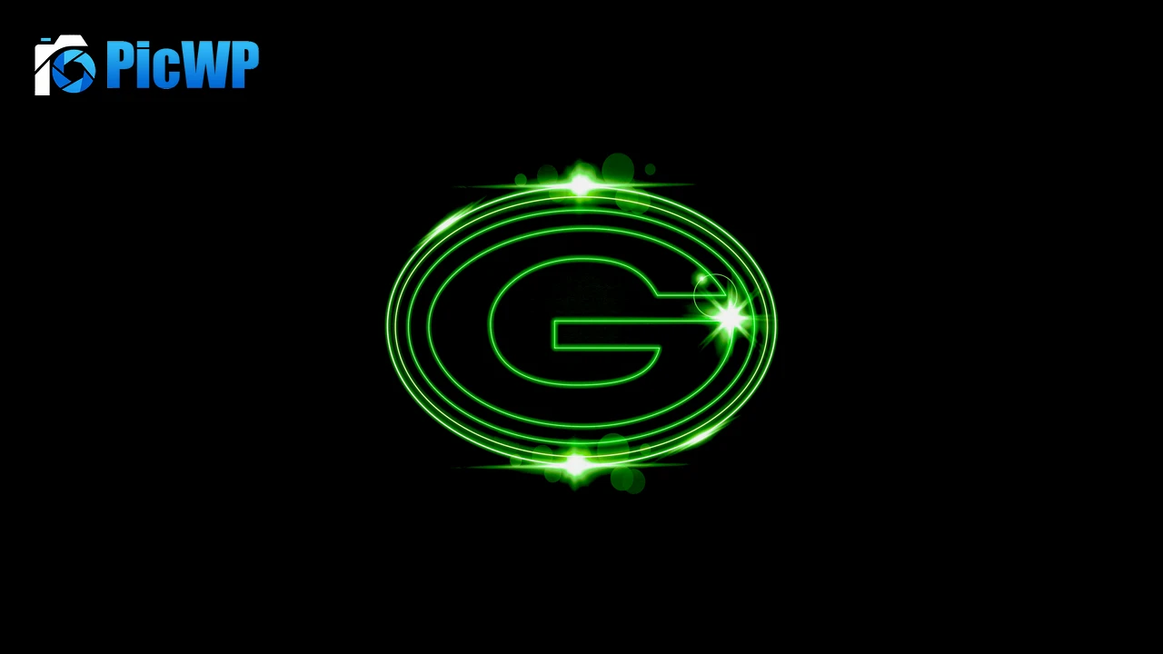 Green Bay Packers Black background 4K PC Wallpaper