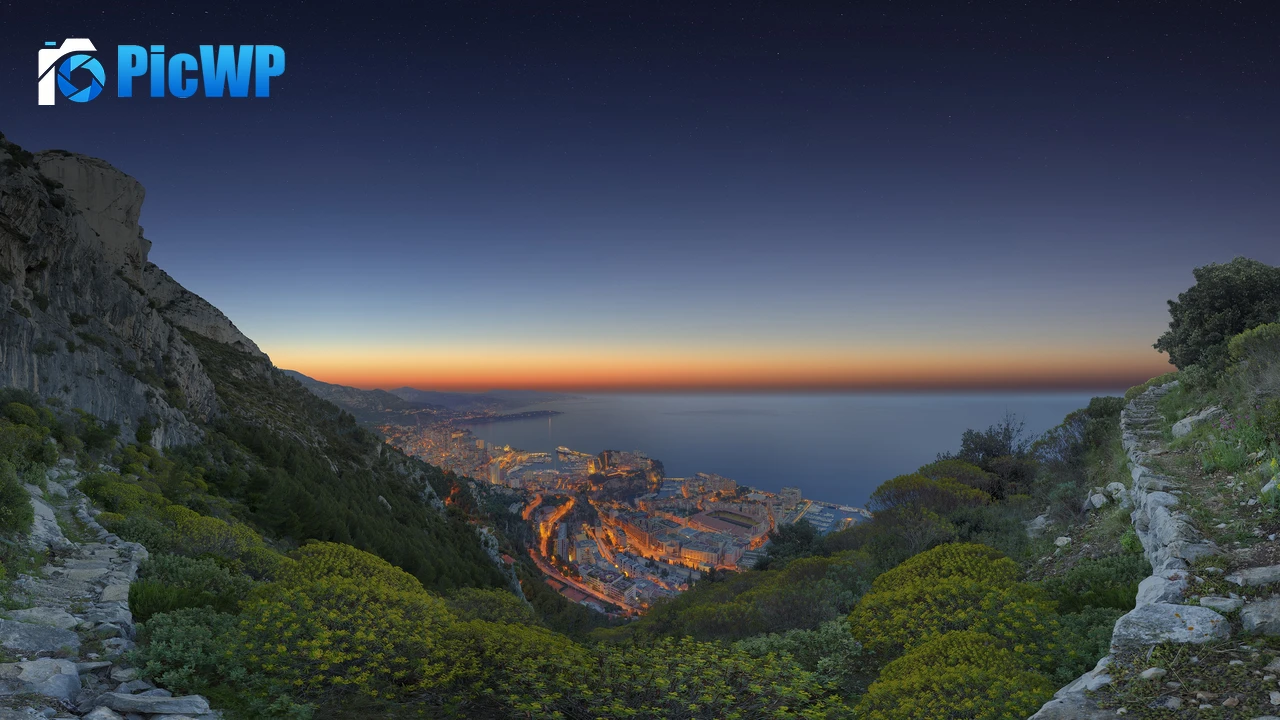 Monaco City Viewpoint 4K PC Wallpaper