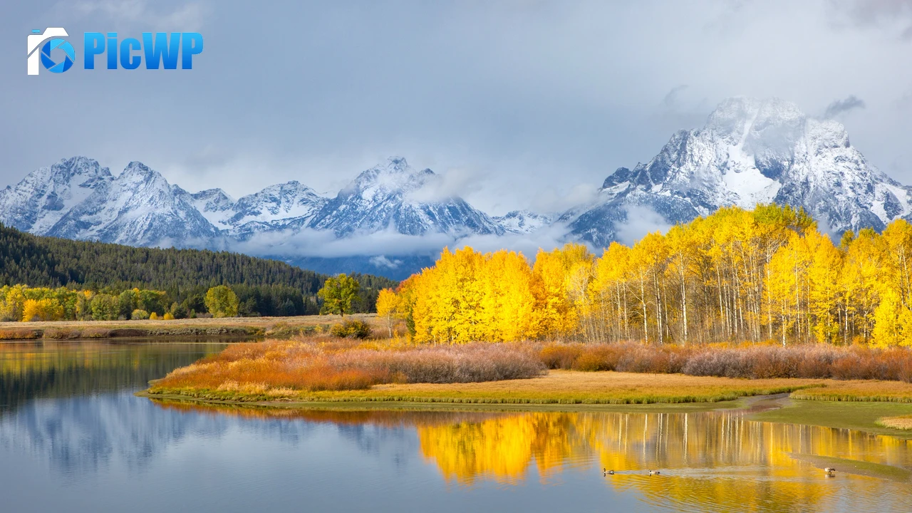 Grand Teton National Park Autumn 4K PC Wallpaper