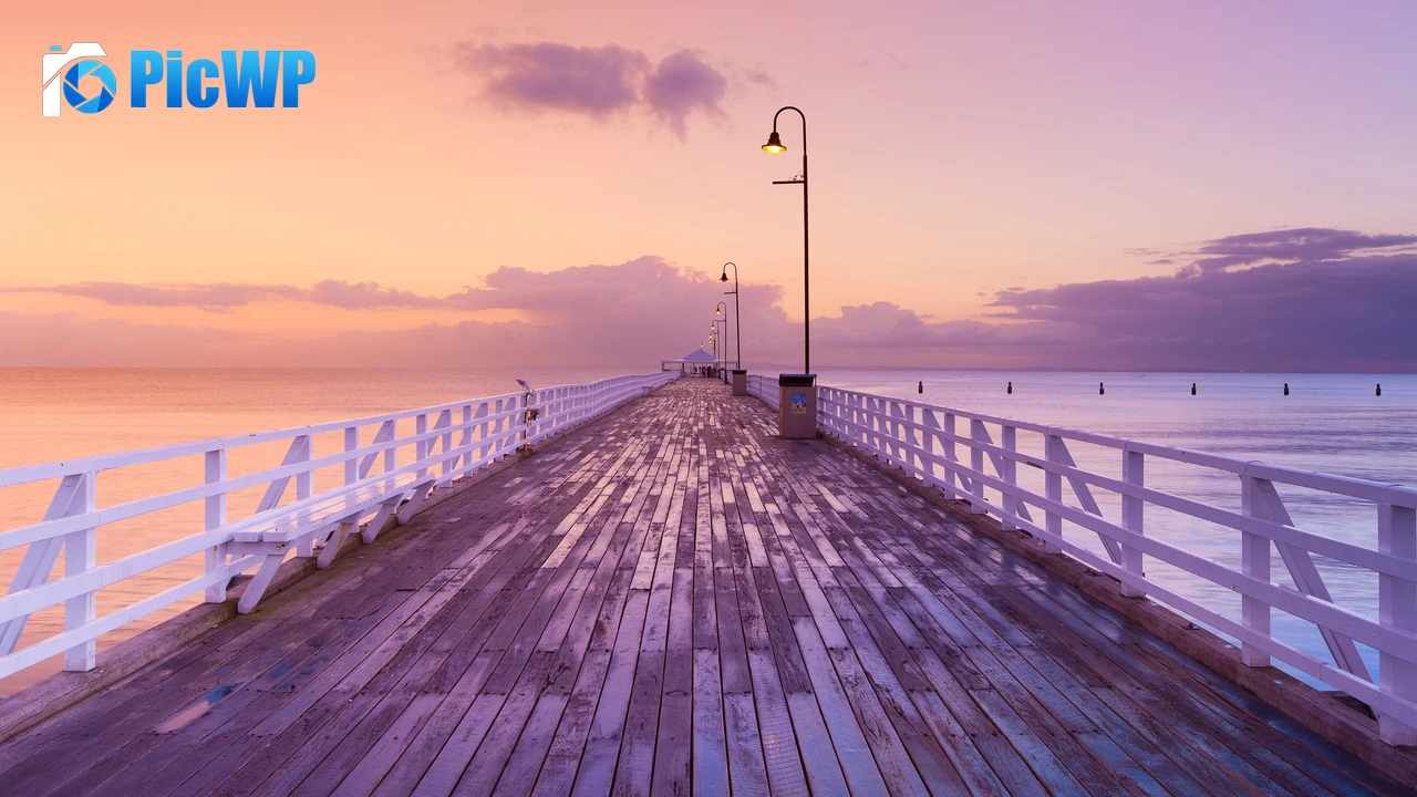 Shorncliffe Pier Australia 4K PC Wallpaper