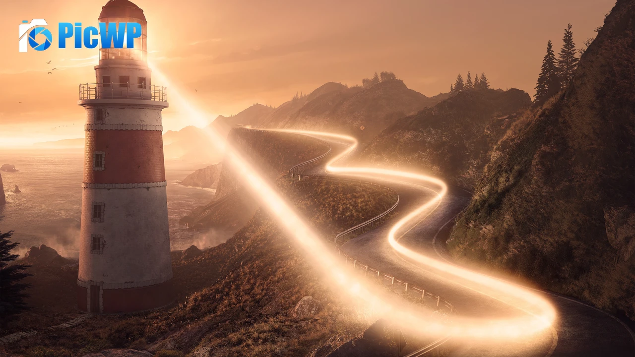 Lighthouse Road 4K PC Wallpaper