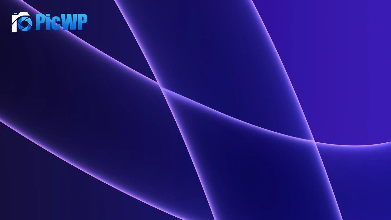 iMac 2021 Purple background 4K PC Wallpaper