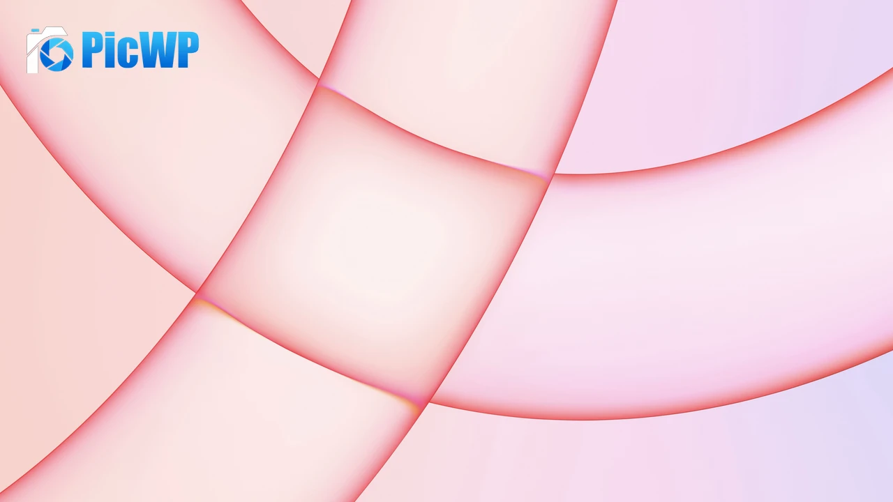 iMac 2021 Pink background 4K PC Wallpaper