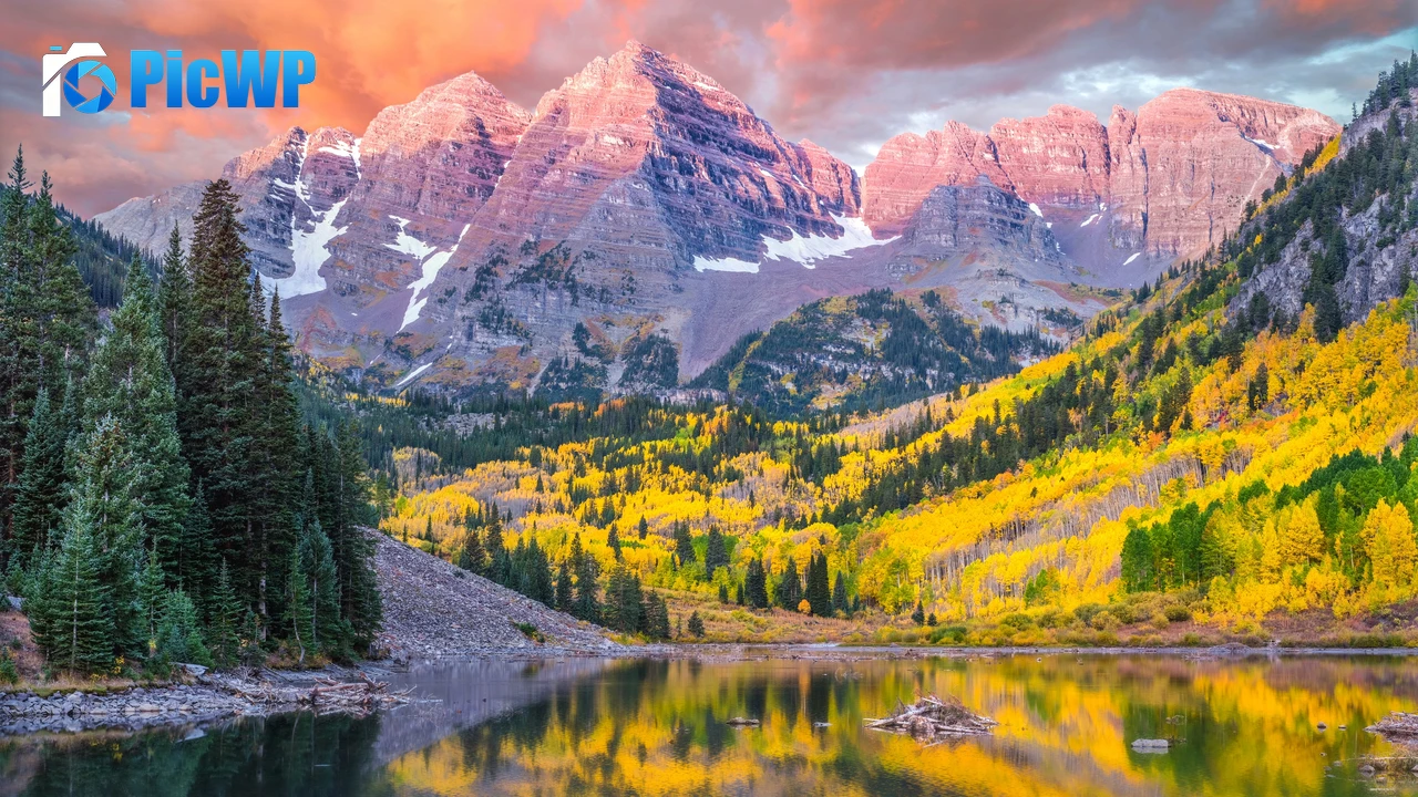 Maroon Bells Lake 4K PC Wallpaper
