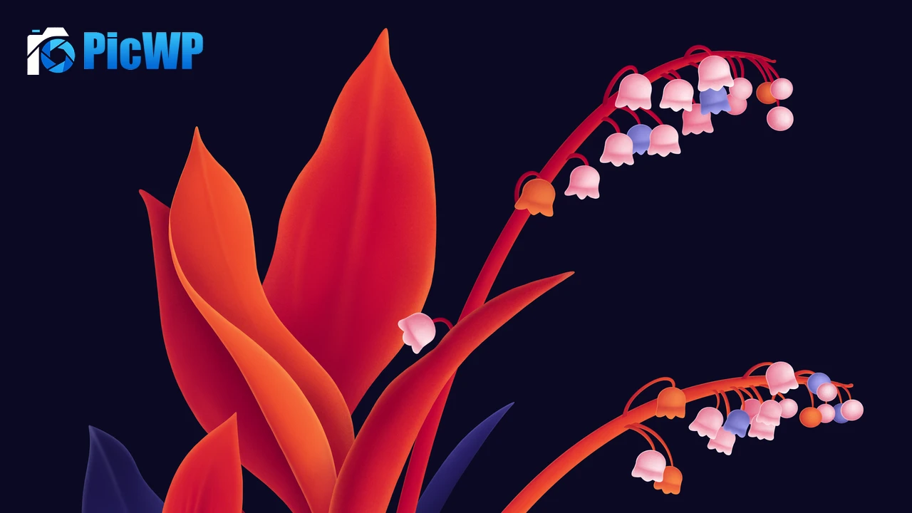 Lily flowers Digital Art 4K PC Wallpaper