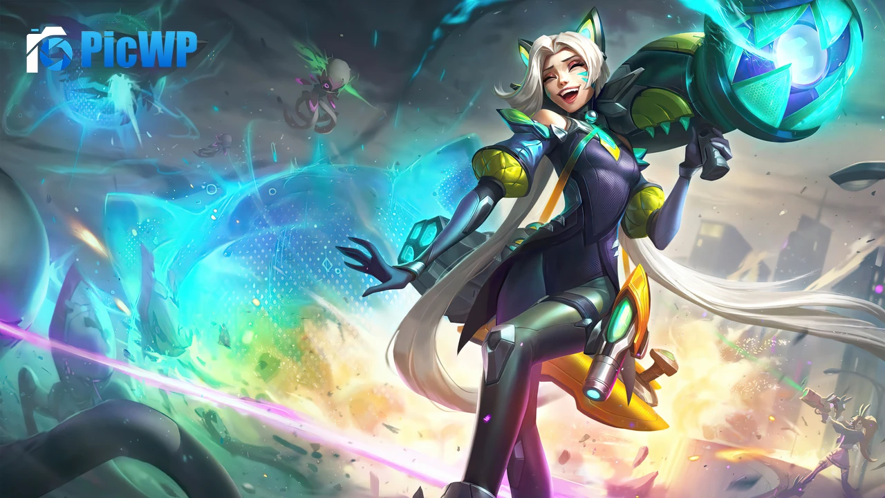 Battle Cat Jinx League of Legends 4K PC Wallpaper