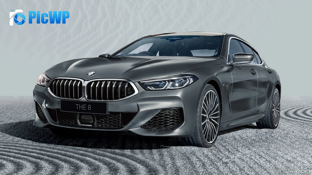 BMW 8 Series Gran Coupé Grey 4K PC Wallpaper