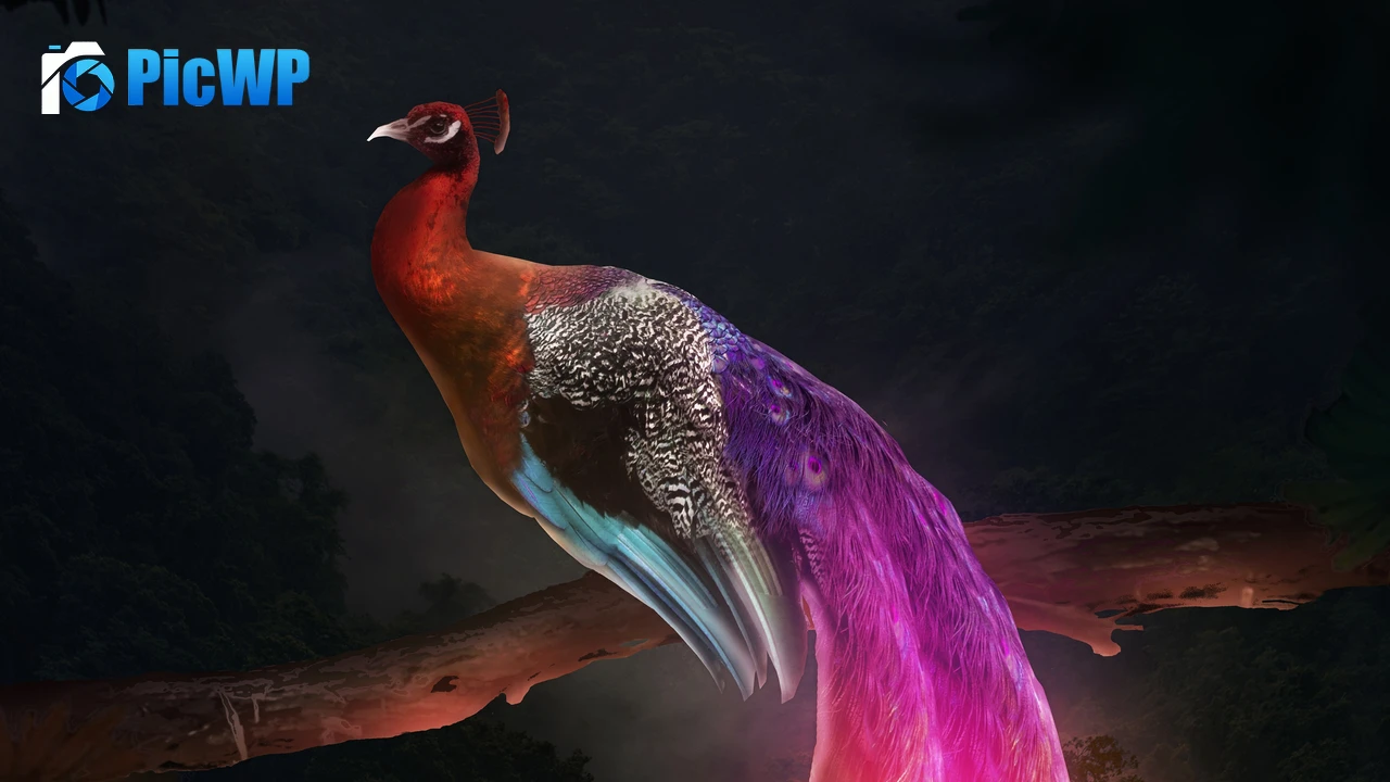 Peacock Mythical 4K PC Wallpaper