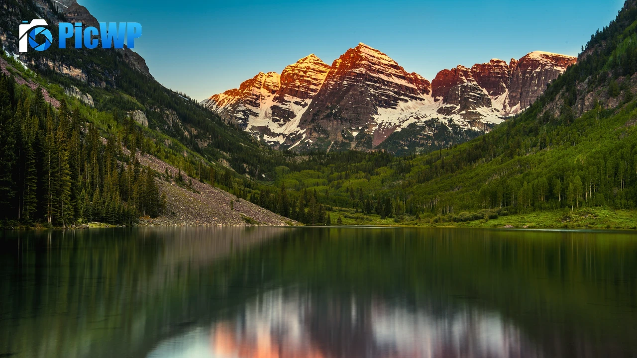 Maroon Bells Elk Mountains 4K PC Wallpaper