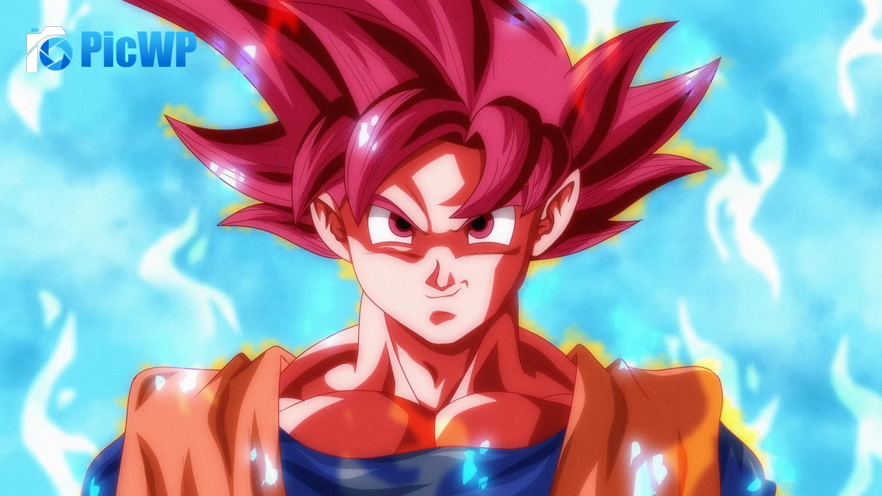 Goku Super Saiyan God 4K PC Wallpaper