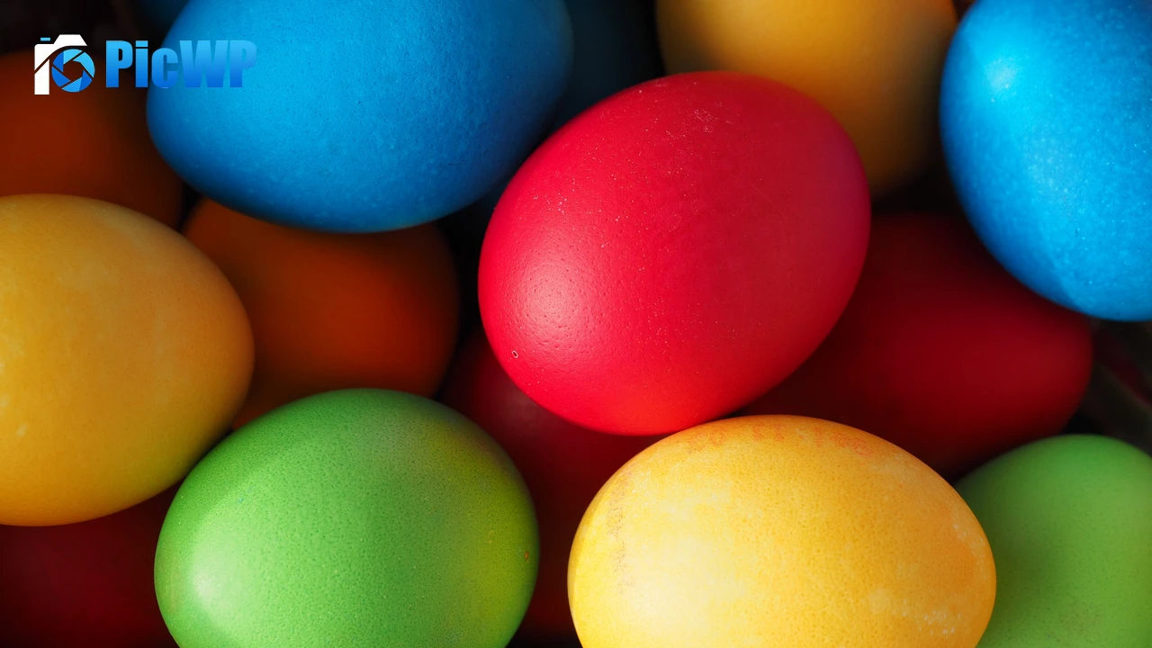 Easter eggs Colorful eggs 4K PC Wallpaper