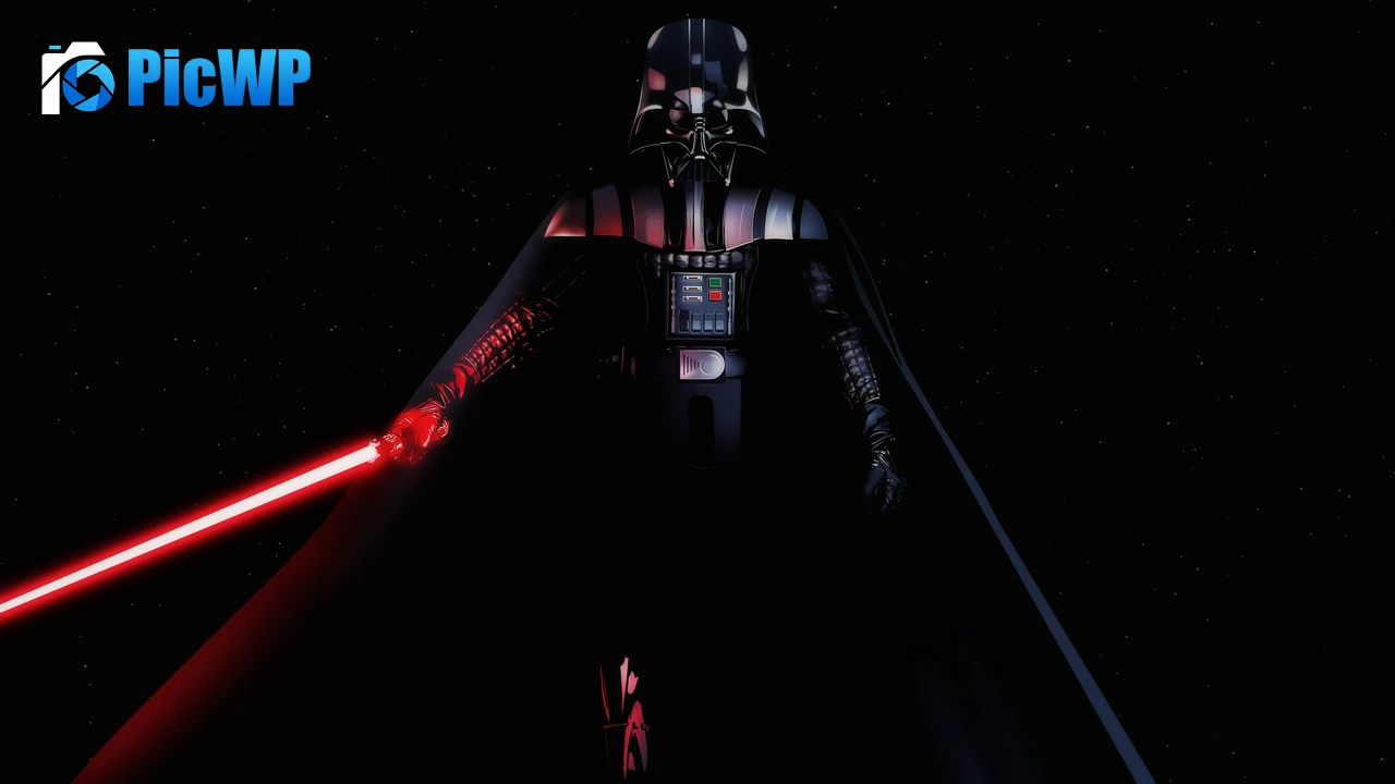 Darth Vader Black background 4K PC Wallpaper