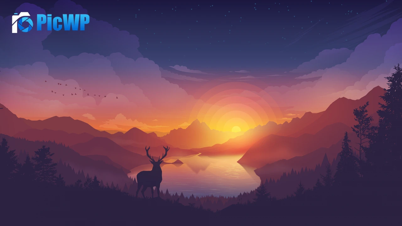 Lakeside Evening 4K PC Wallpaper
