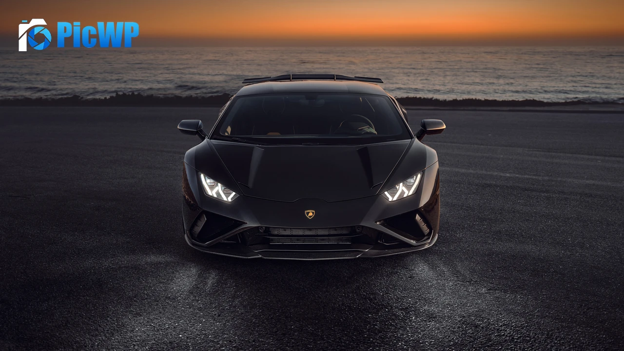 Novitec Lamborghini Huracán EVO RWD Black cars 4K PC Wallpaper