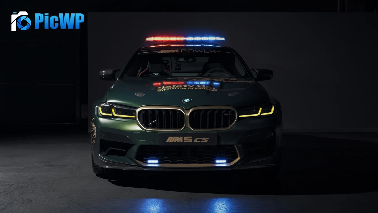 BMW M5 CS MotoGP Safety Car 4K PC Wallpaper