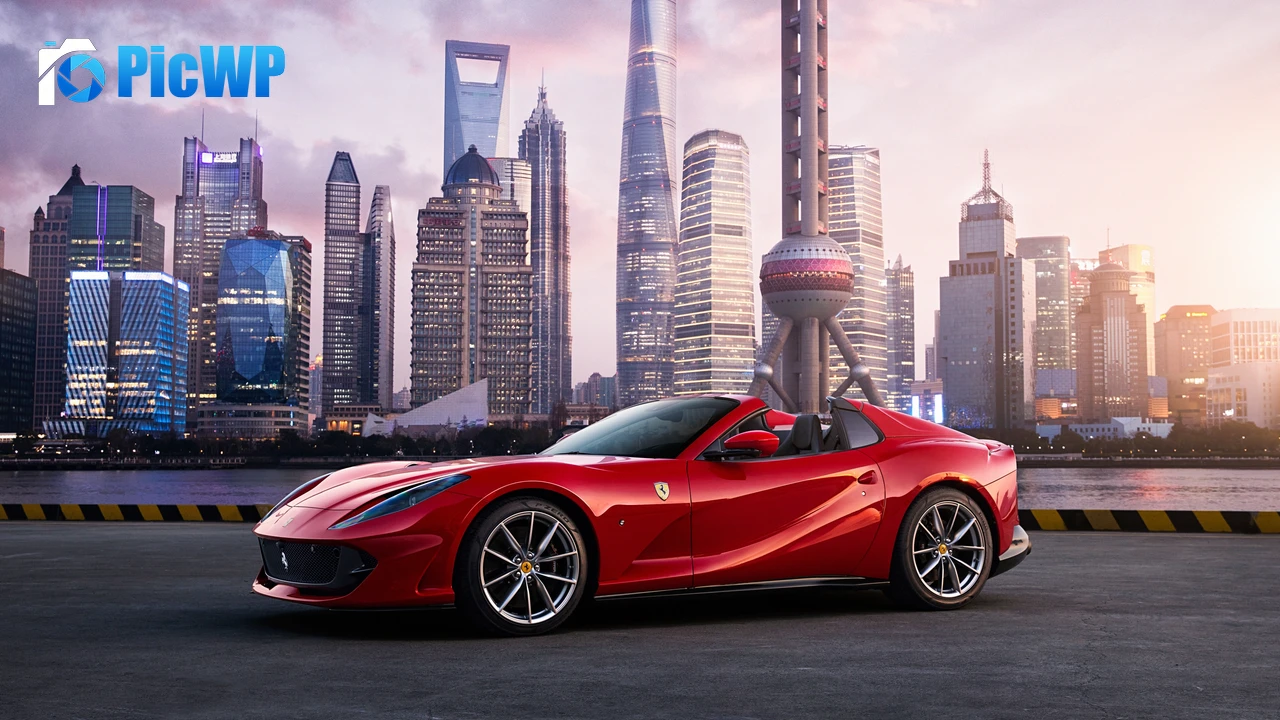 Ferrari 812 GTS Shanghai 4K PC Wallpaper