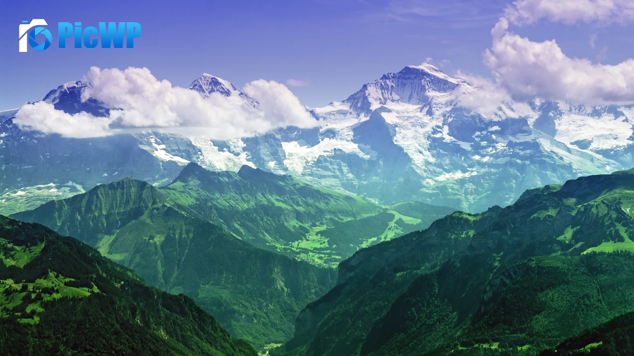Jungfrau peak Eiger 4K PC Wallpaper