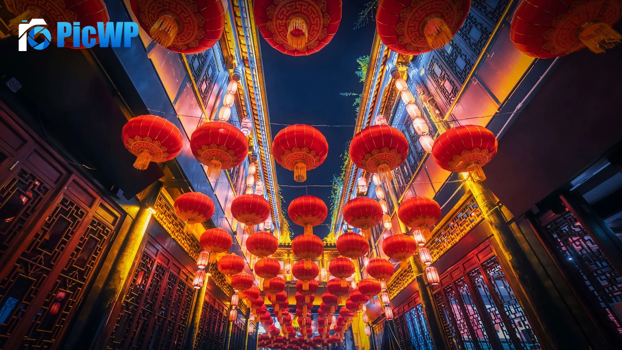 Lantern Festival Chinese New Year 4K PC Wallpaper