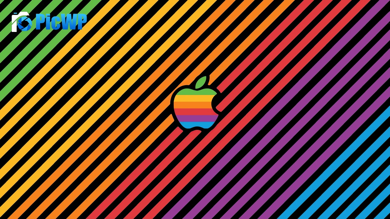 Apple Multicolor 4K PC Wallpaper