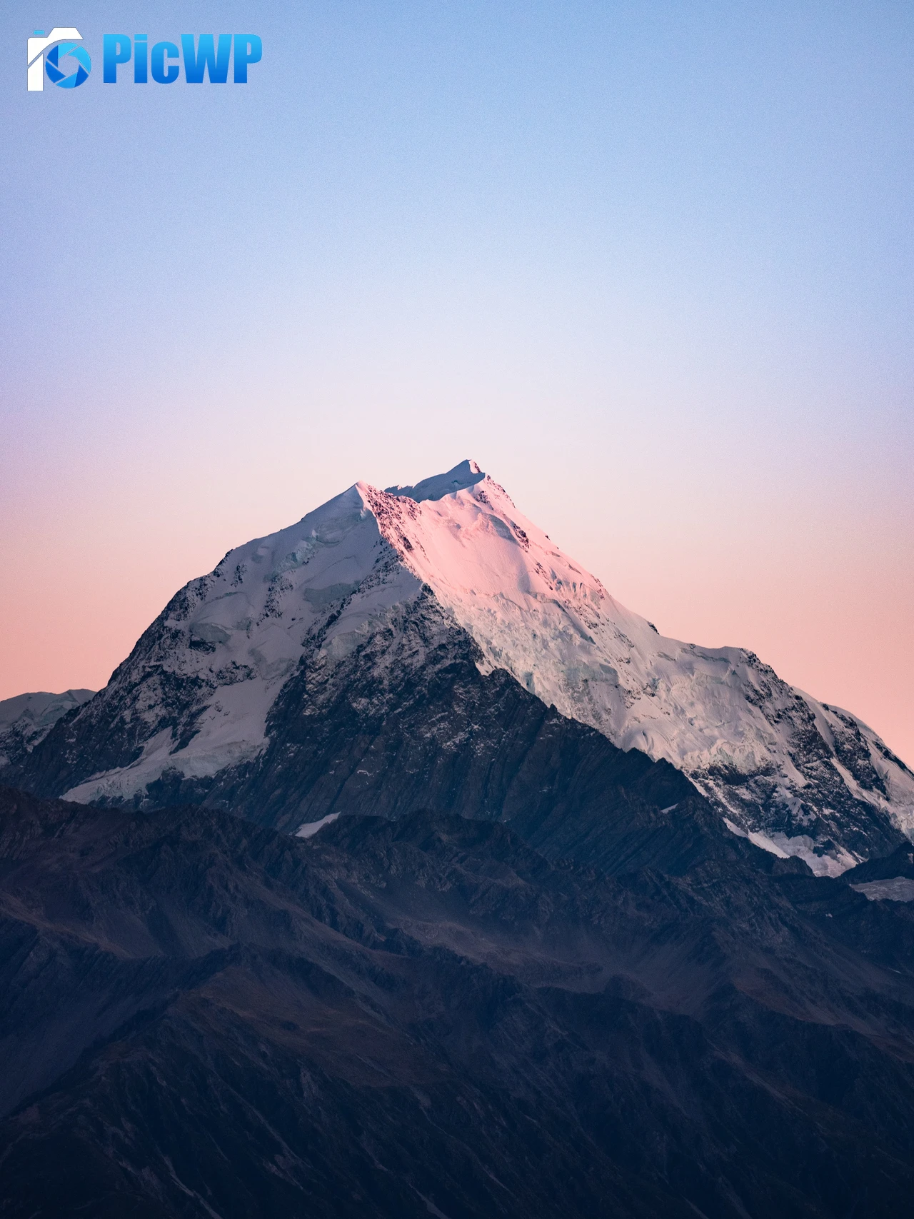 Glacier mountains New Zealand 6K Mobile Wallpaper