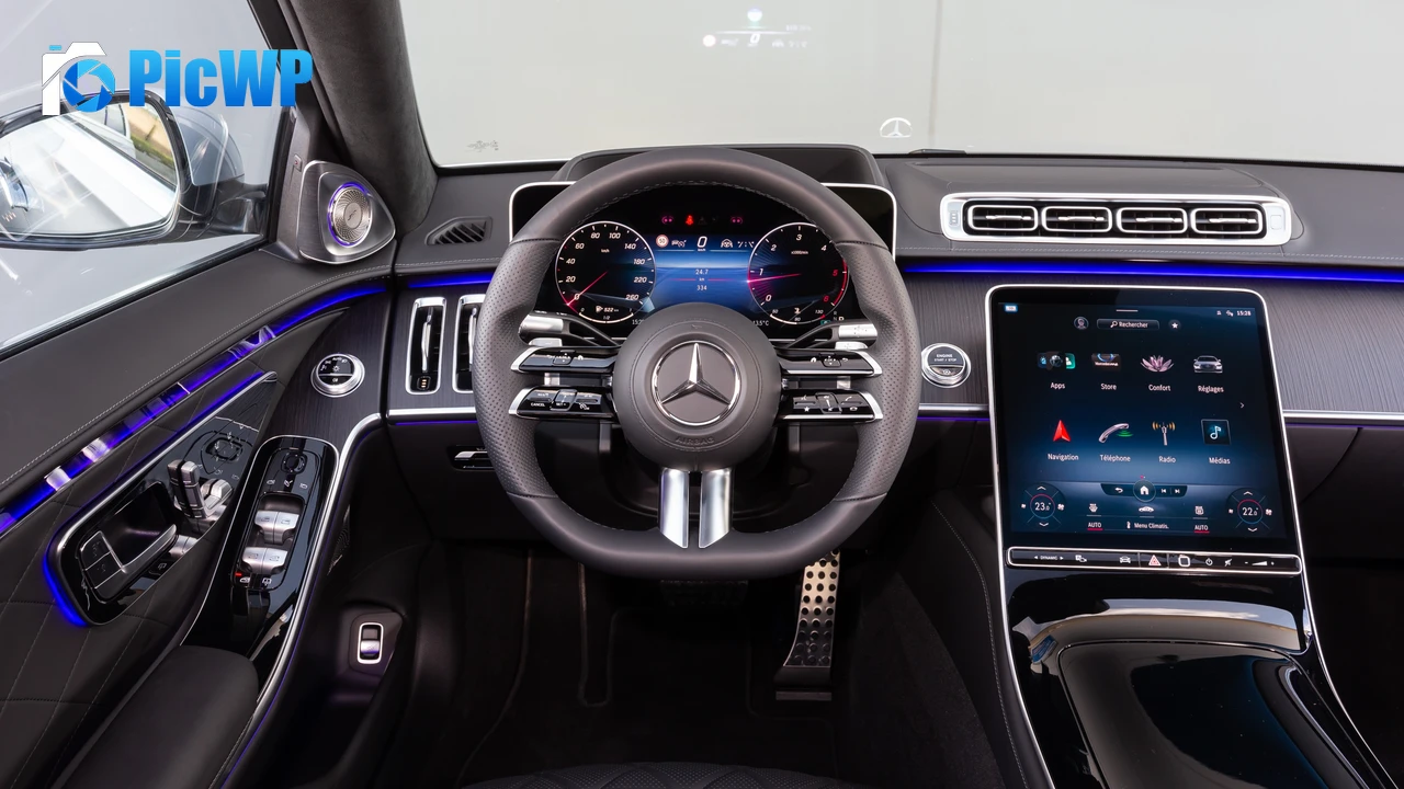 Mercedes-Benz S 350 d AMG Line Interior 4K PC Wallpaper