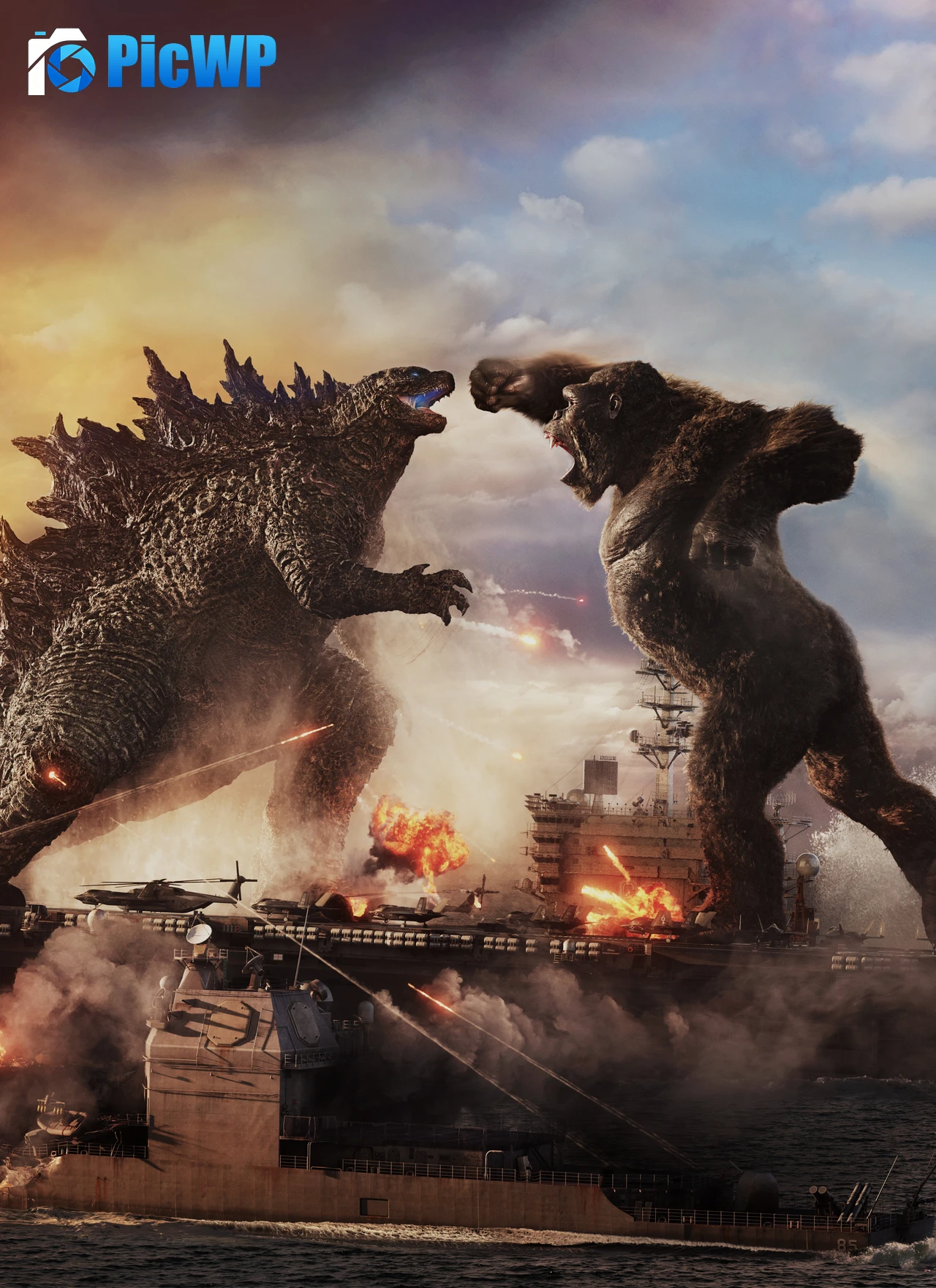 Godzilla vs Kong 2021 Movies 5K Mobile Wallpaper