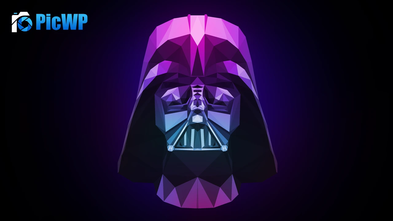 Darth Vader Low poly 4K PC Wallpaper