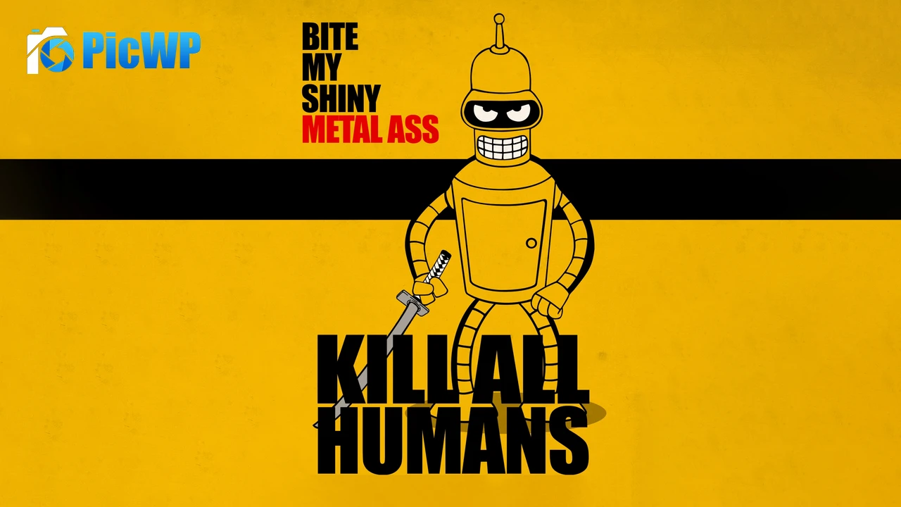 Bender (Futurama) Popular quotes 4K PC Wallpaper