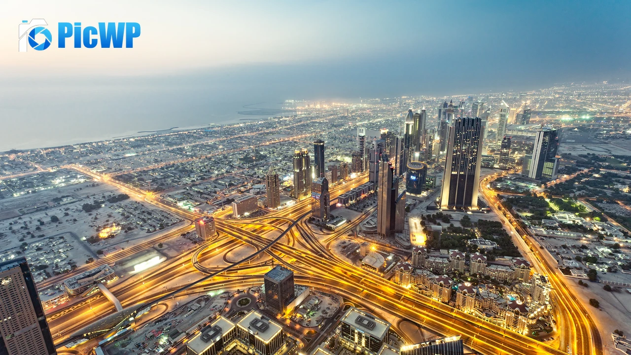 Dubai City Aerial view 4K PC Wallpaper
