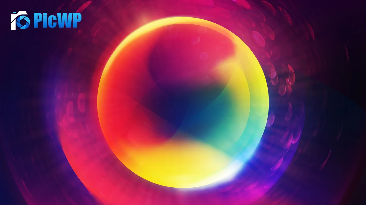 Gradient Abstract Circular 4K PC Wallpaper