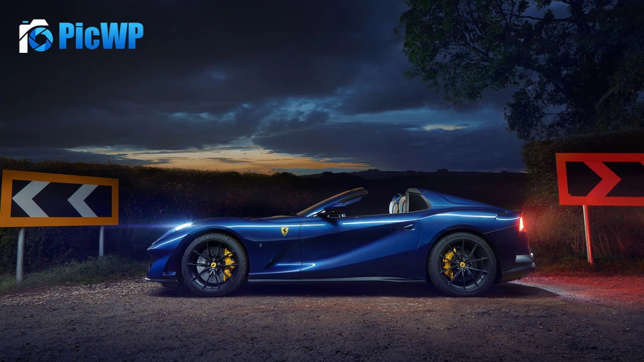 Ferrari 812 GTS Night 4K PC Wallpaper