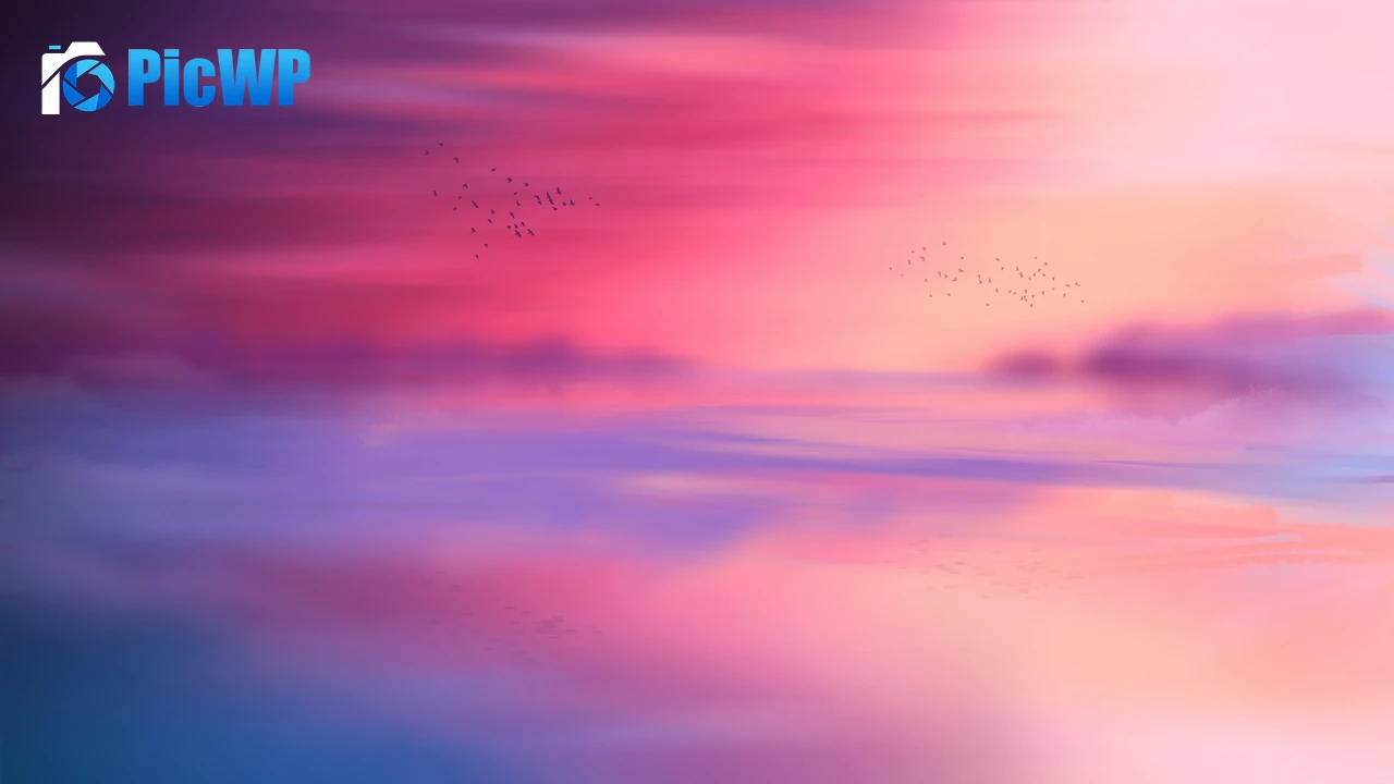 Pink sky Horizon 4K PC Wallpaper