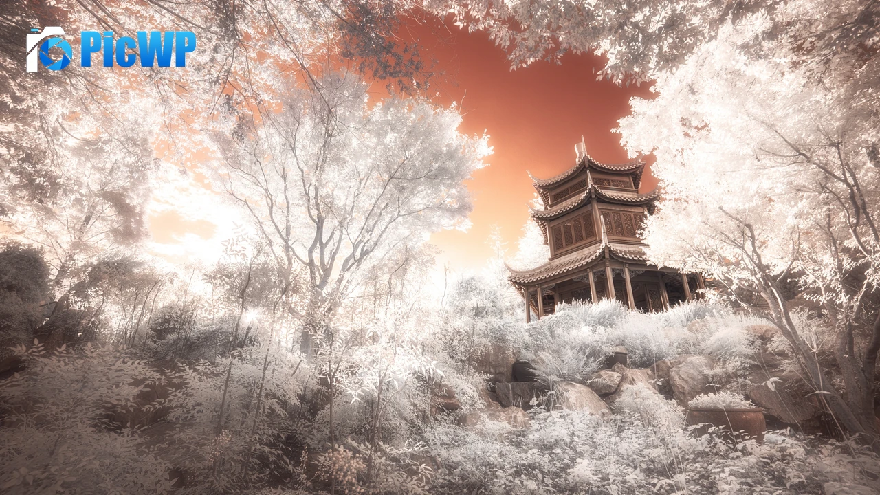 Pagoda Temple 4K PC Wallpaper